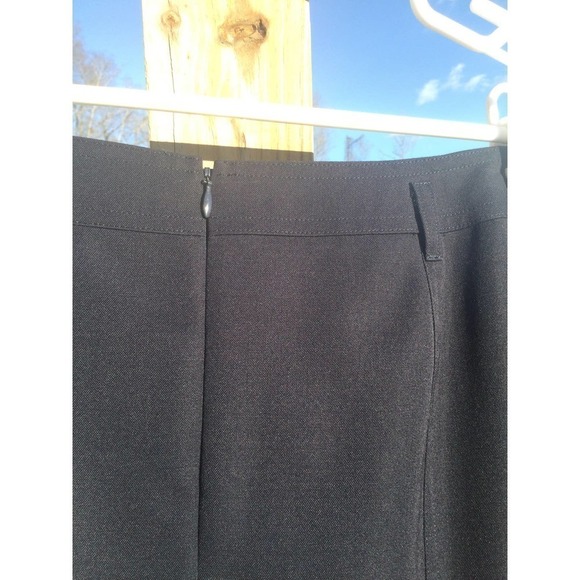 Talbots womens wool pencil skirt size 10 navy blue academia business career - Picture 6 of 10
